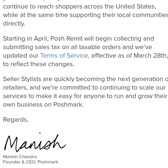 🚩SALES TAX - STARTING at MIDNIGHT on POSHMARK - Picture 4 of 4